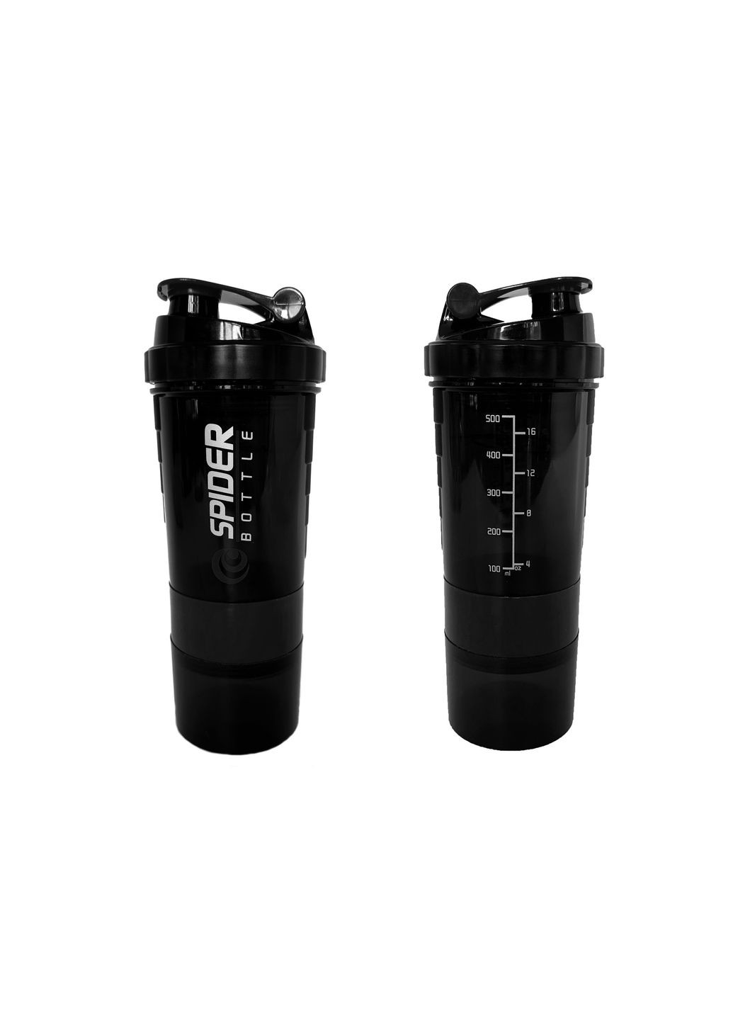 Шейкер спортивный Spider 0,5 л Черный EasyFit (341528882)