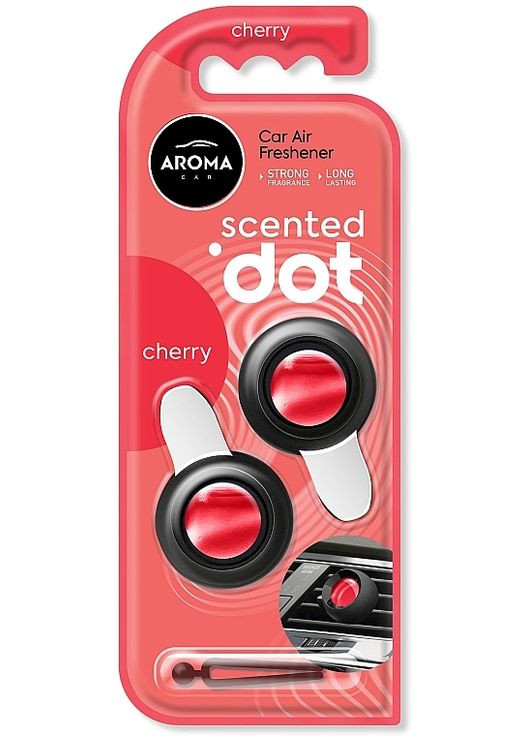 Ароматизатор для авто мембранний, 2 шт. Membrana Double Dot Cherry Car Air Freshener 2шт (1450539-33052312) Aroma Car (365820313)