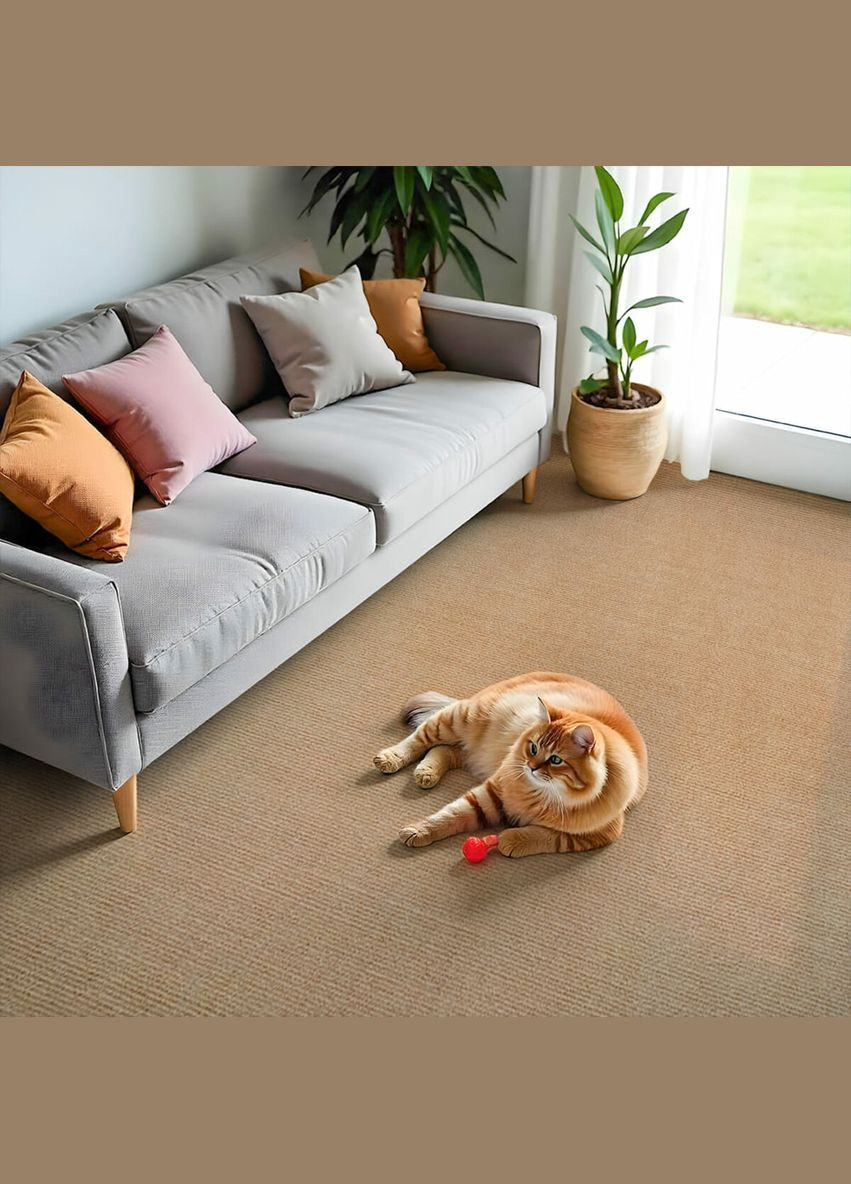 Самоклеюча плитка під ковролін в рулоні бежевий 600*3000мм SW-00002583 No Brand (328578943)