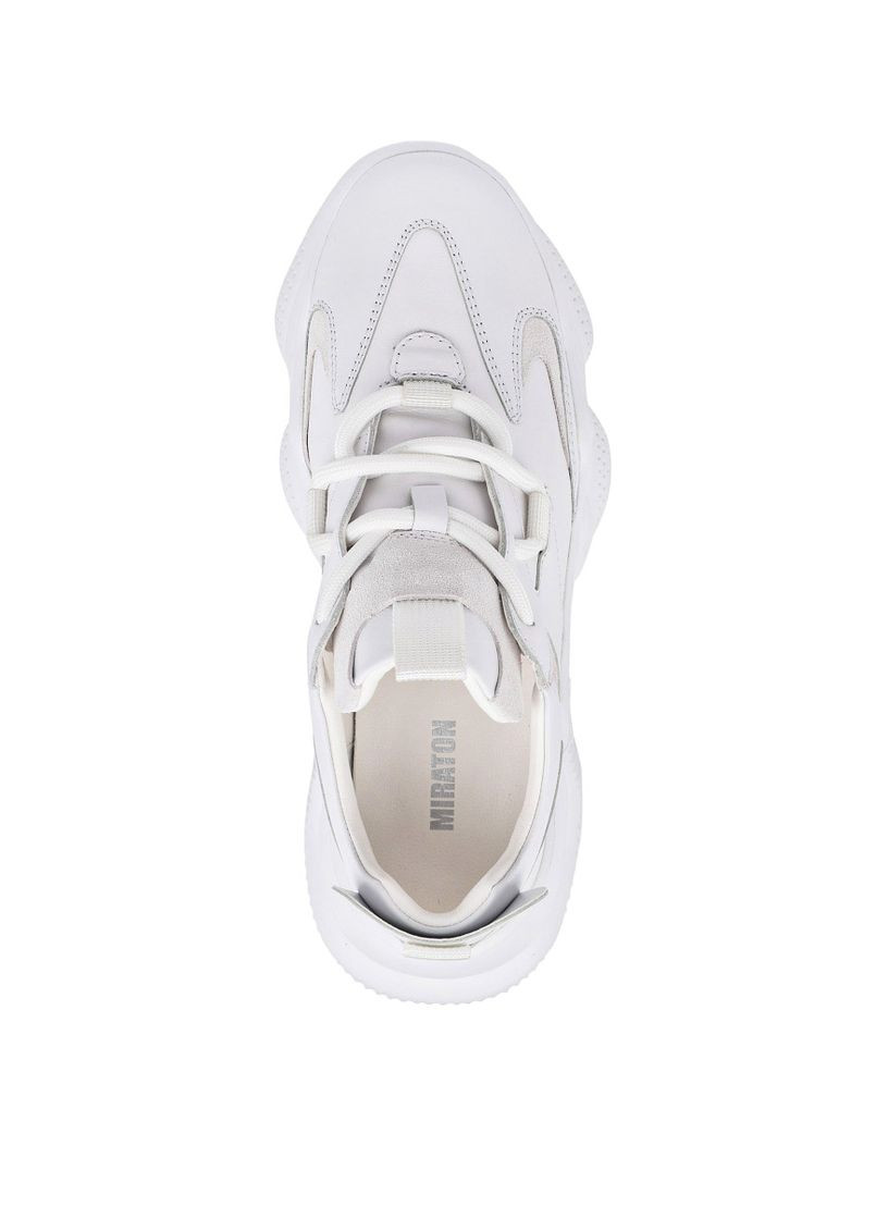 Белые всесезонные женские кроссовки xh1983-212 белая кожа MIRATON