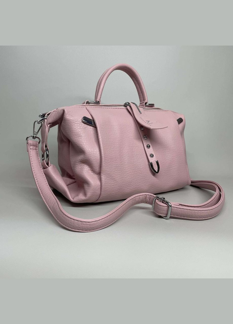 Жіноча сумка з регульованим плечовим ременем і однією ручкою рожева Alex&Mia (323158381)