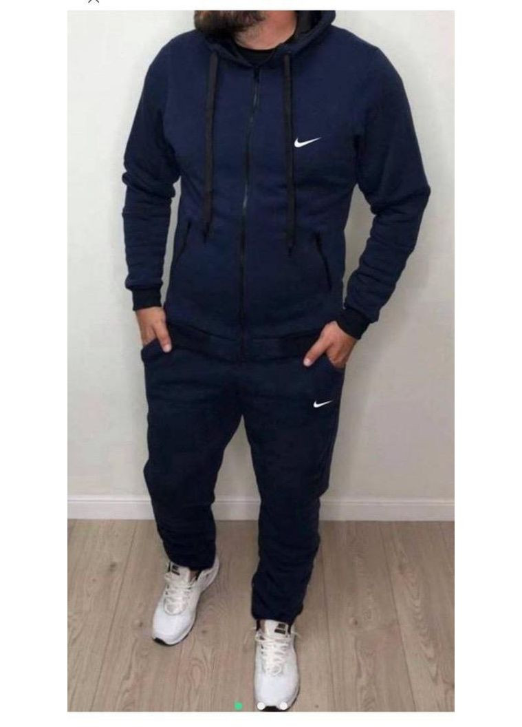 Чоловічі костюми БАТАЛ зима темно-синій No Brand (353848768)