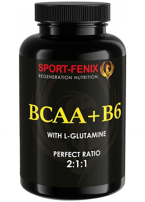 BCAA + В6 With L-Glutamine 150 Caps Sport-Fenix (362096690)