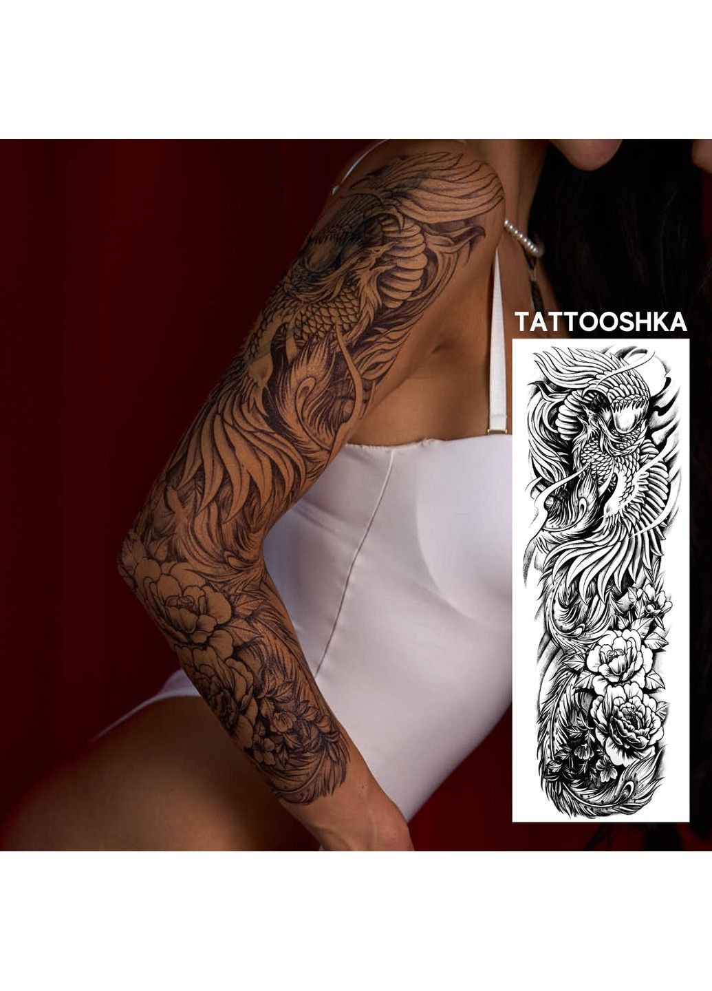 Тату-рукав "Фенікс" Tattooshka (303140602)