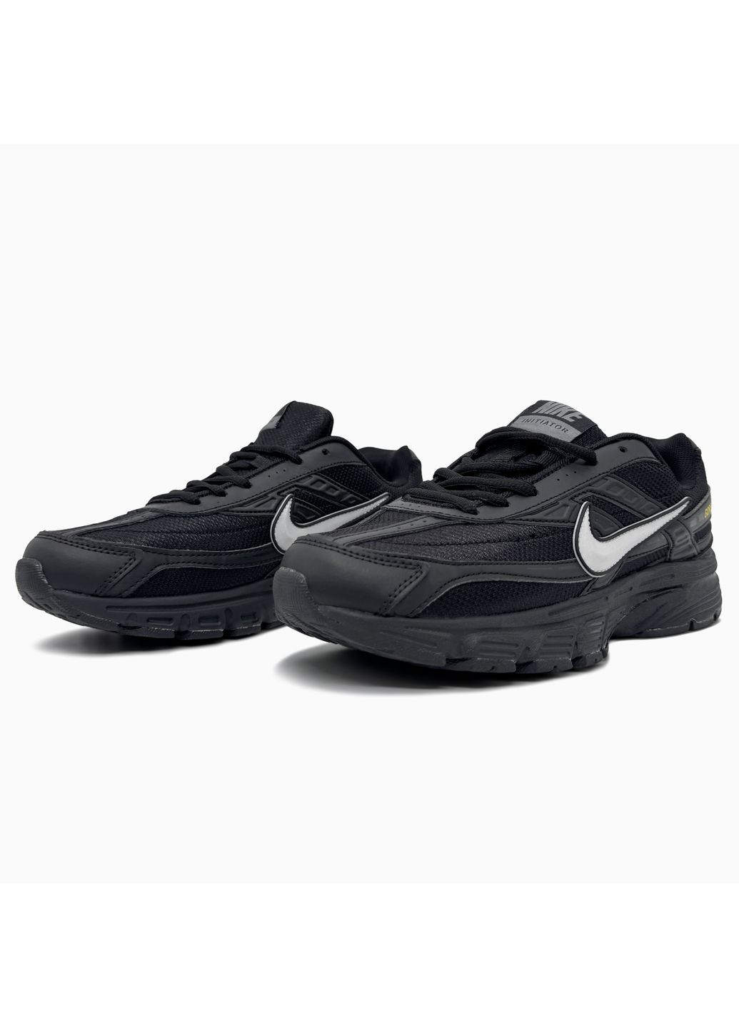 Черные демисезонные кроссовки мужские nike initiator black / white gore-tex найк инитатор No Brand