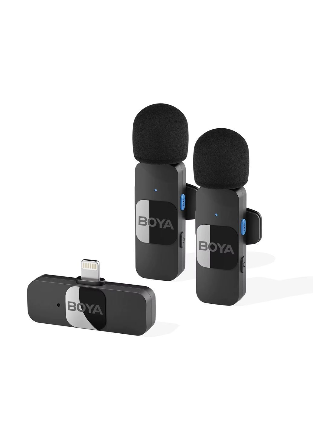 Мікрофон петличний бездротовий BY-V2 (Lightning) black Boya (369155171)