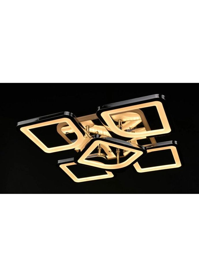 Люстра светодиодная потолочная LED светильник для квартиры на потолок лэд с пультом 26113 Хром 11х40х40 см. Sunnysky (335975277)