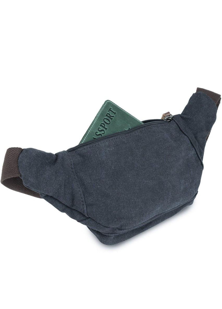 Сумка поясна текстильна 20085 Чорна Vintage (300525906)