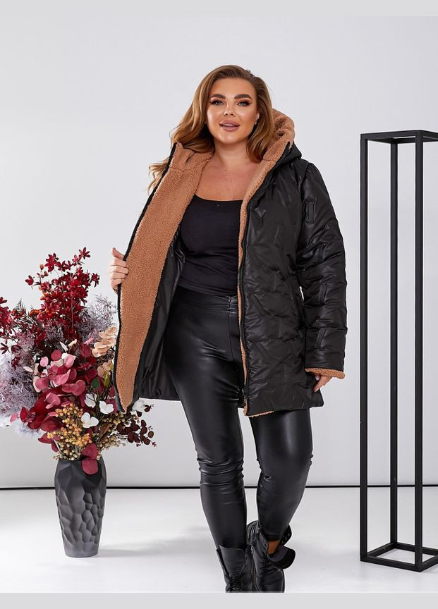 Чорна демісезонна куртка Liton