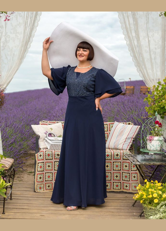 Темно-синя плаття 14430-1 Alenka Plus