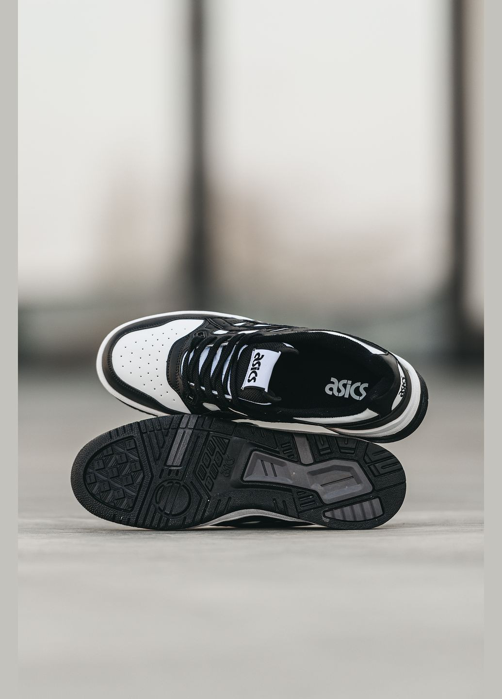 Чорно-білі Осінні кросівки чоловічі Asics EX89