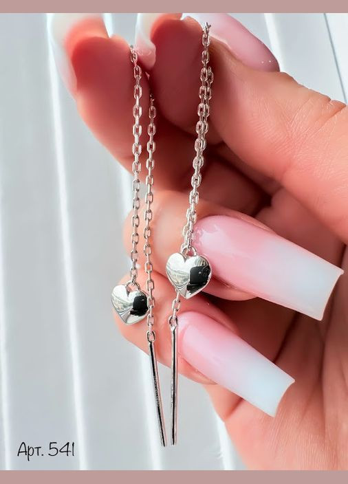 Срібні сережки Серце Любові No Brand (354721434)