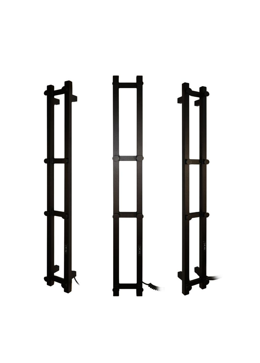 Полотенцесушитель электрический с контроллером Черный мат 1190*150 Carino LEONE (367604631)