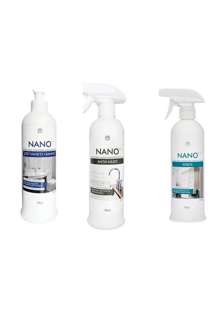 Набор для ванны и туалета 3 в 1 No Brand Miva Nano Pro (333023945)