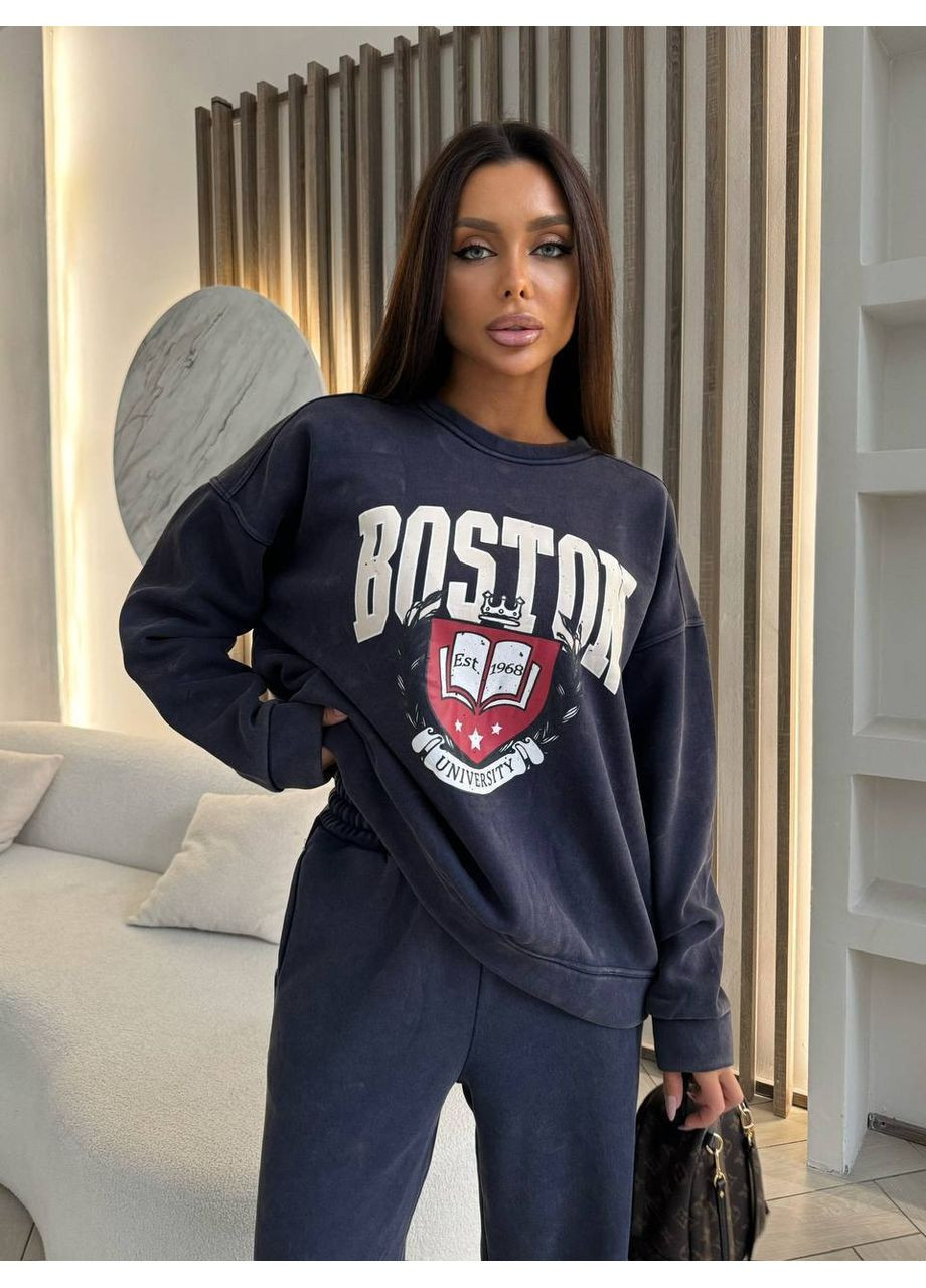 Женский спортивный костюм оверсайз с принтом. MonCher (359380620)