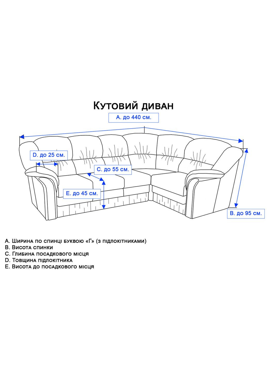 Жакардовий чохол на кутовий диван Rain без спідниці індіго Kayra (318382261)