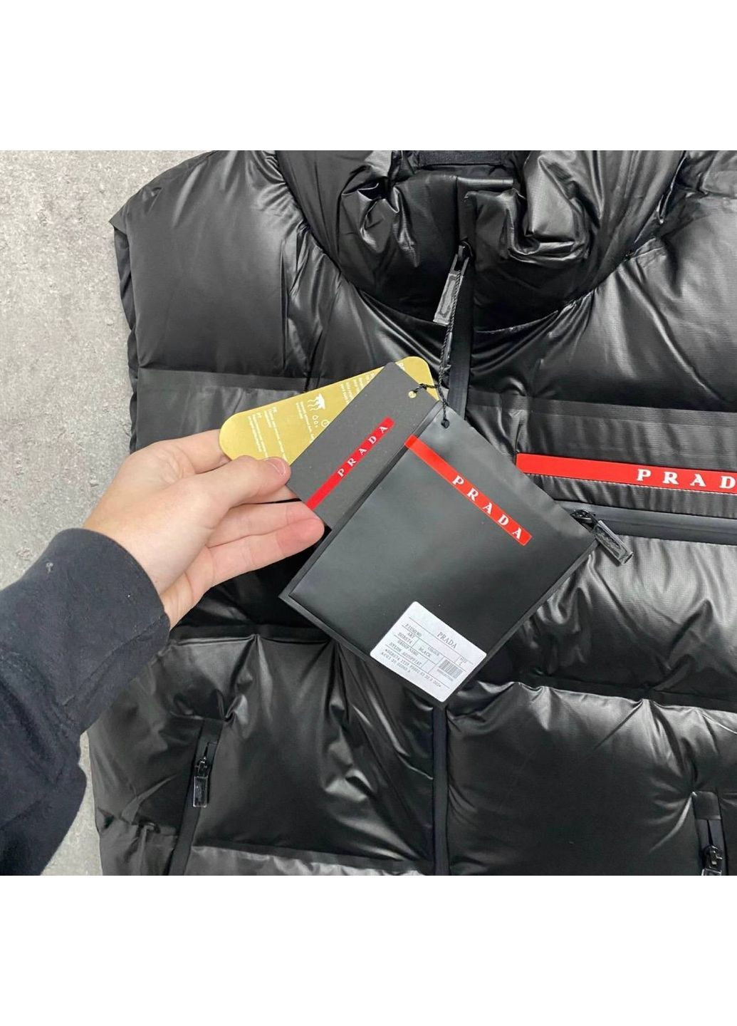 PREMIUM чоловіча жилетка матова в стилі prada No Brand (366352320)