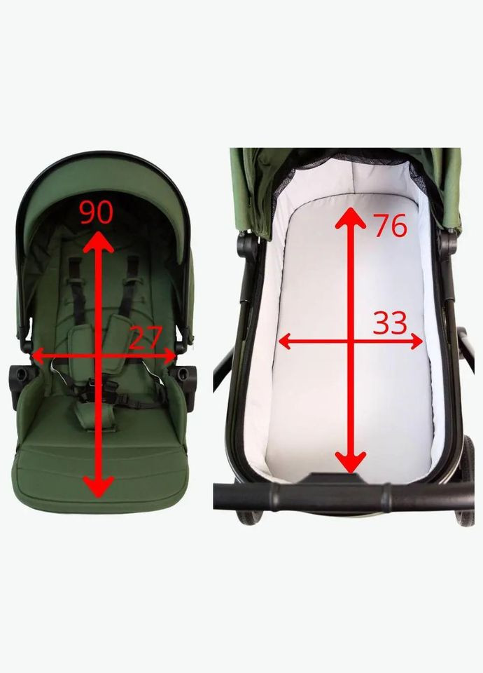 Універсальна коляска 3в1 Zack, оливковий () FreeOn 81972 (328401640)