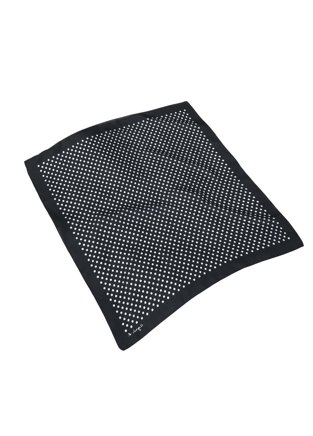 Шелковый платок черный в горошек 70х70 см a-393 Silk Route (299339402)