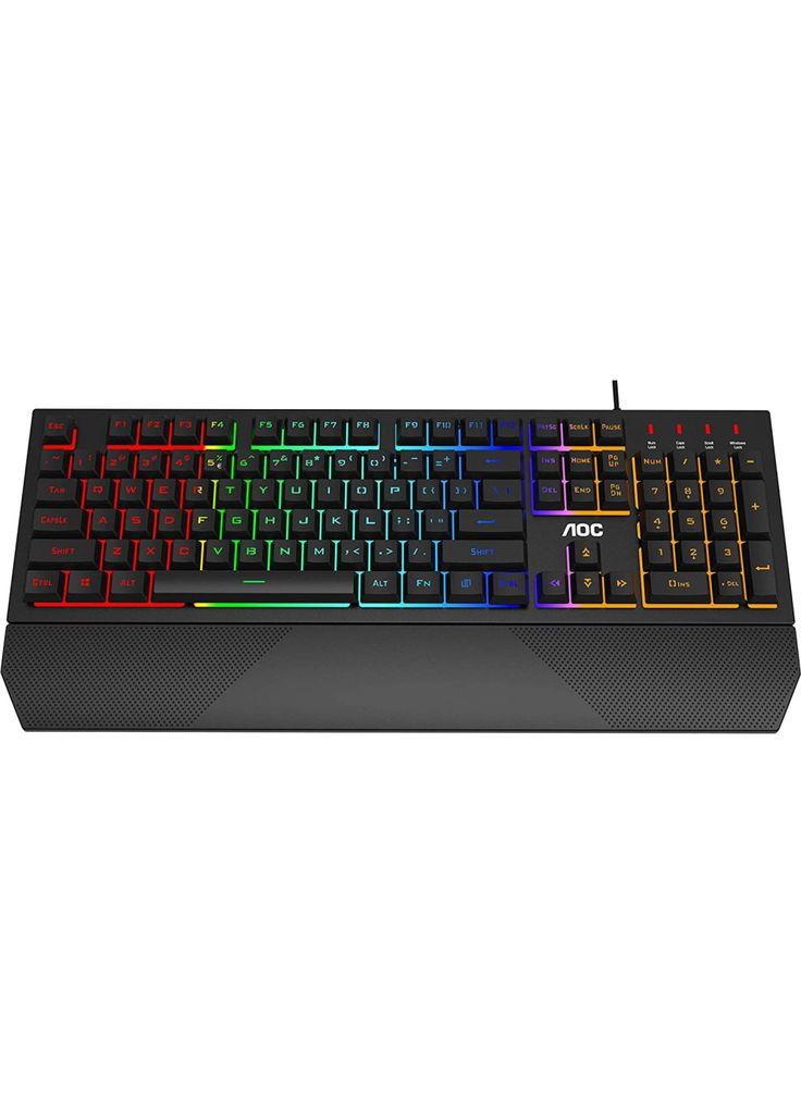 Клавиатура GK200 Rainbow LED USB Black (GK200D32R) AOC (306461397)