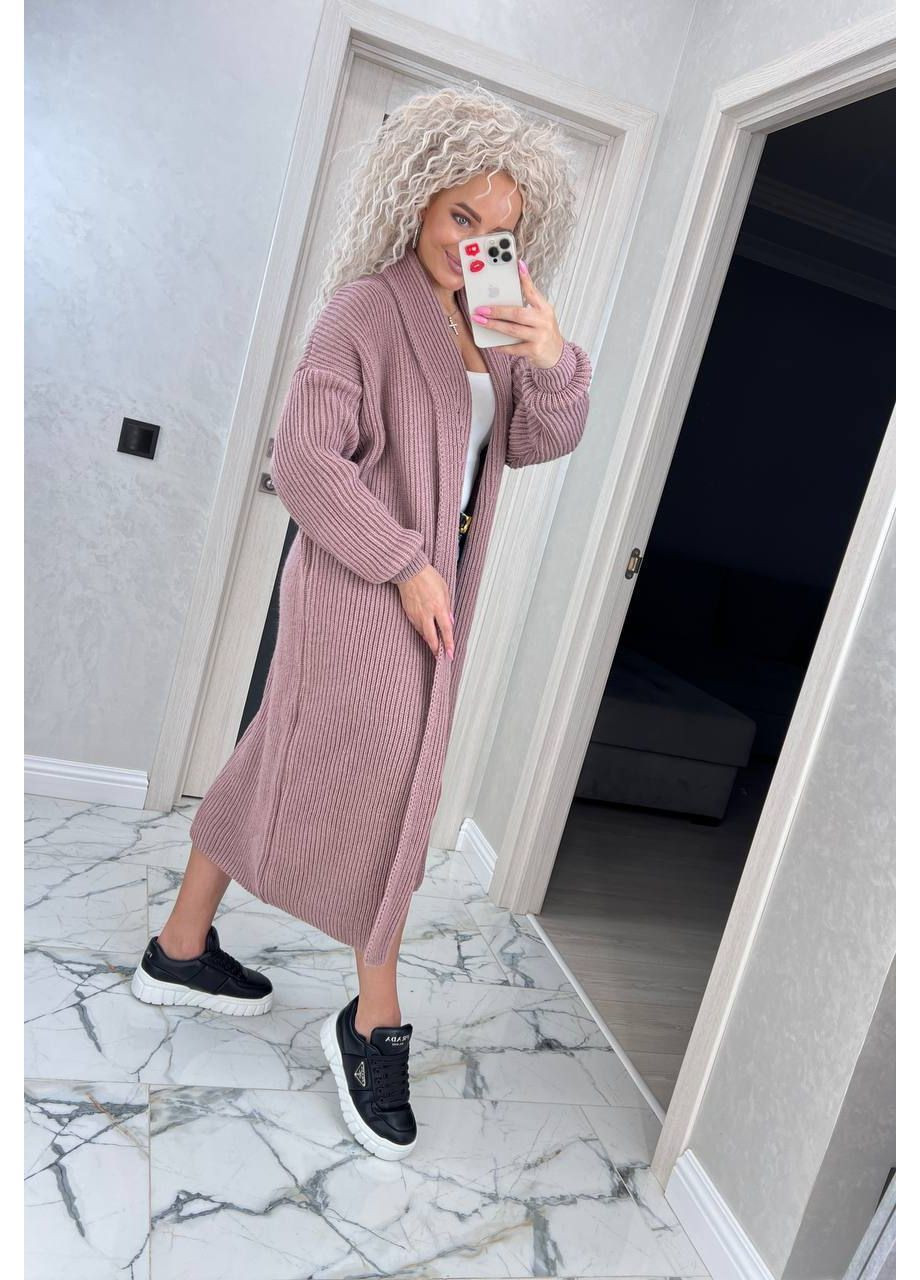 Пудровый демисезонный кардиган No Brand