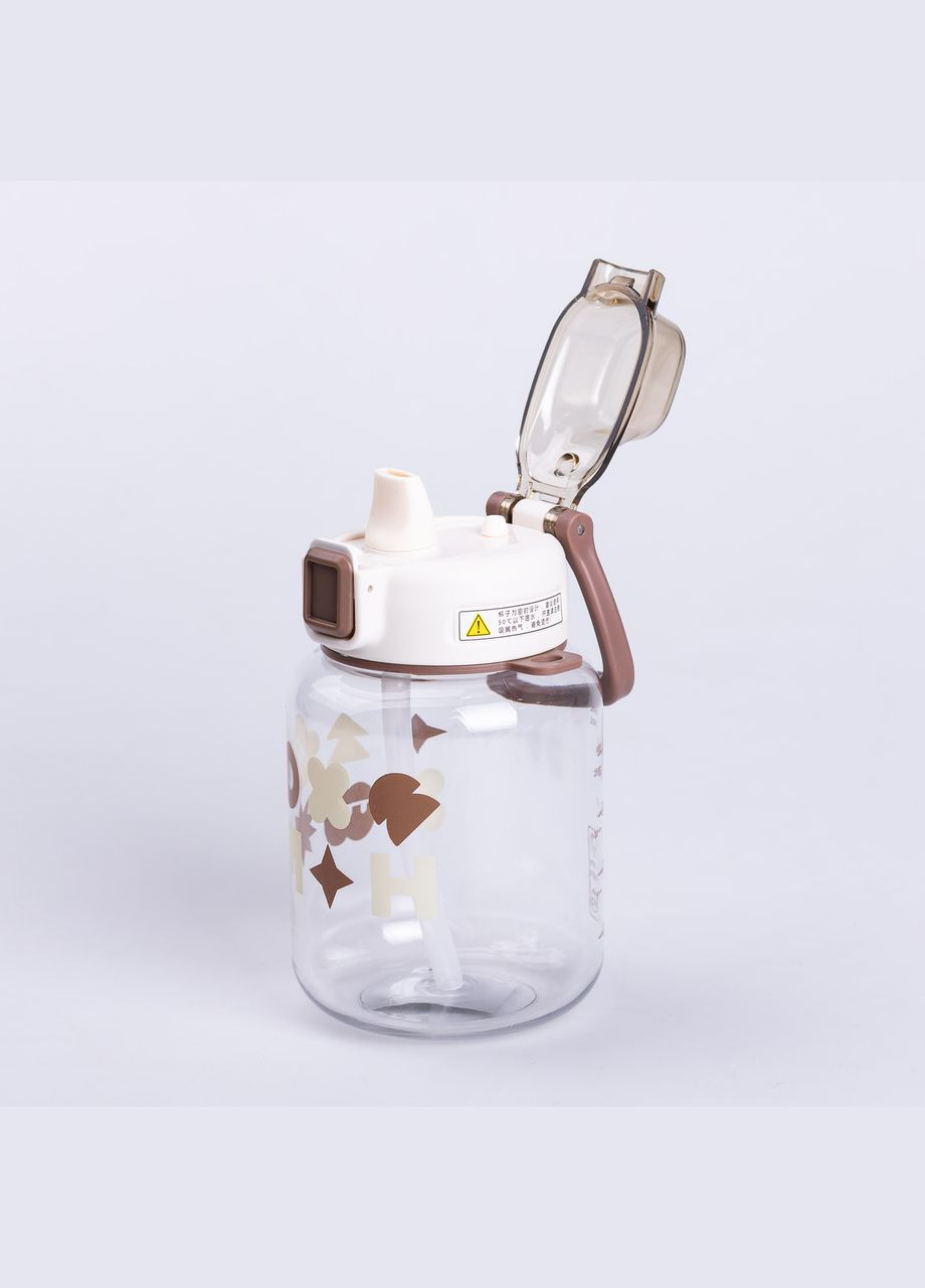 Бутылка для воды детская Gucgres 650мл с ремешком коричневый Yiwu (326599336)