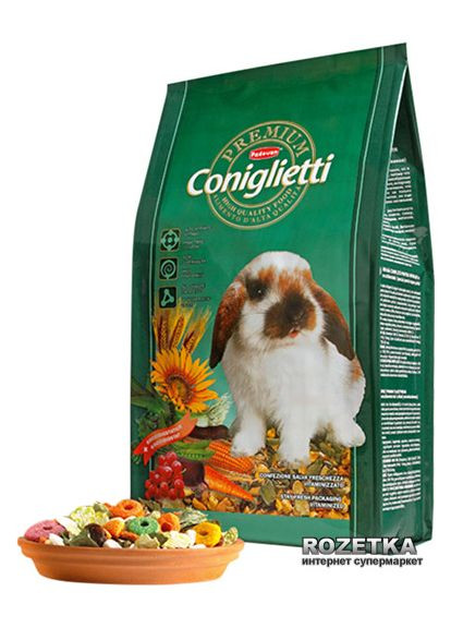 Корм для кроликів Premium Coniglietti 2 кг (PP00100) Padovan (279568723)