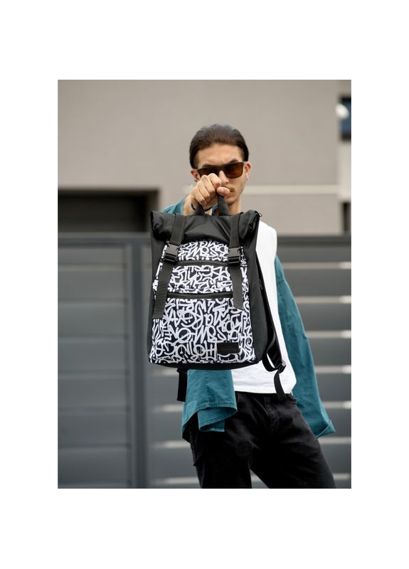 Чоловічий рюкзак RollTop ZARD з принтом Graphity Sambag (322870494)
