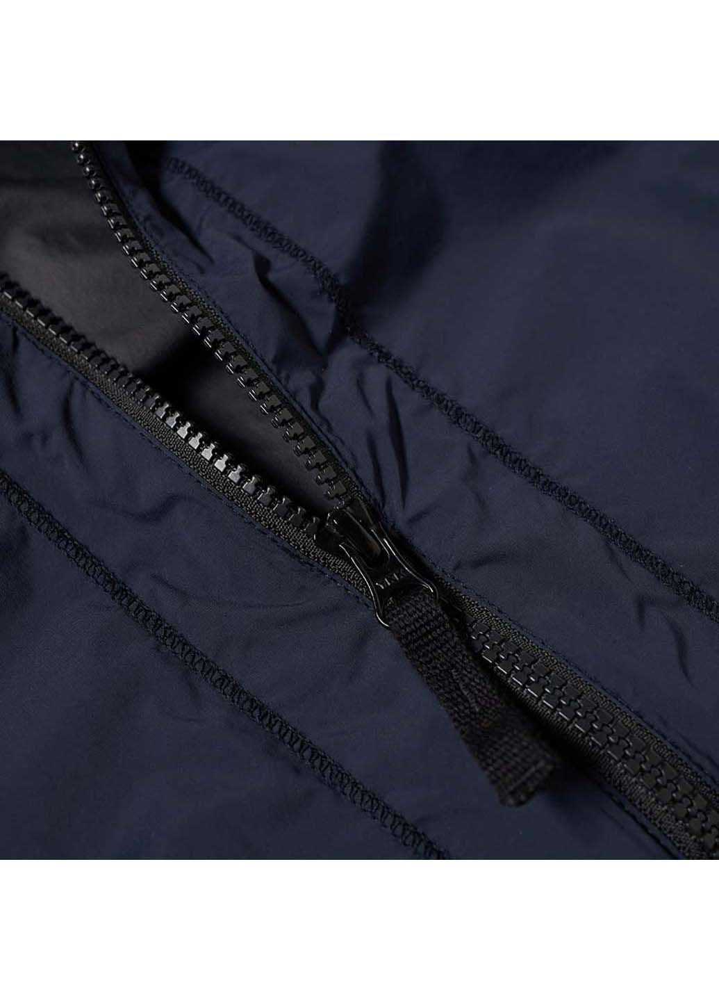 Синяя демисезонная куртка 43831 nylon tc packable lightweight hood jacket marine Stone Island