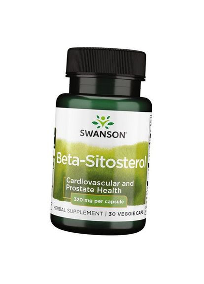Бетаситостерол, Beta-Sitosterol 320, 30вегкапс (72280026) Swanson (293256948)