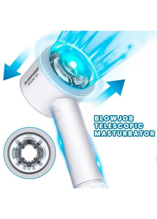 Чоловічий автоматичний мастурбатор на присосці TROUVAILLE No Brand (370290067)