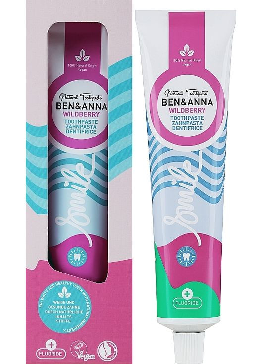 Естественно зубная паста Natural Toothpaste Wildberry 75ml (1222579-44226130) Ben & Anna (368889132)