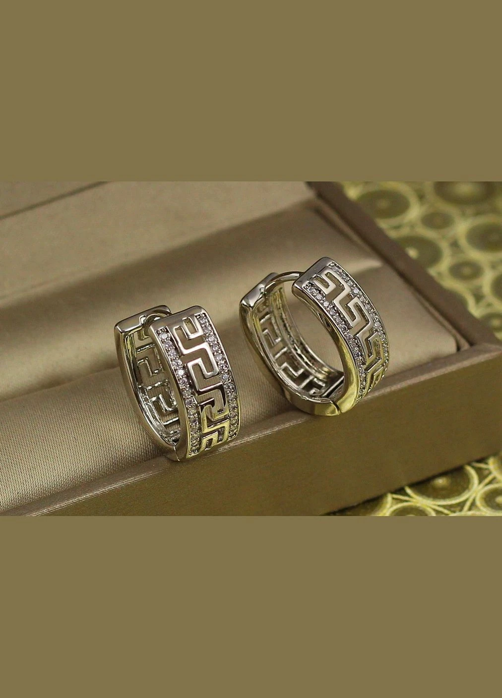 Сережки кільця Парфенон 1.9 см сріблясті Xuping Jewelry (316433962)
