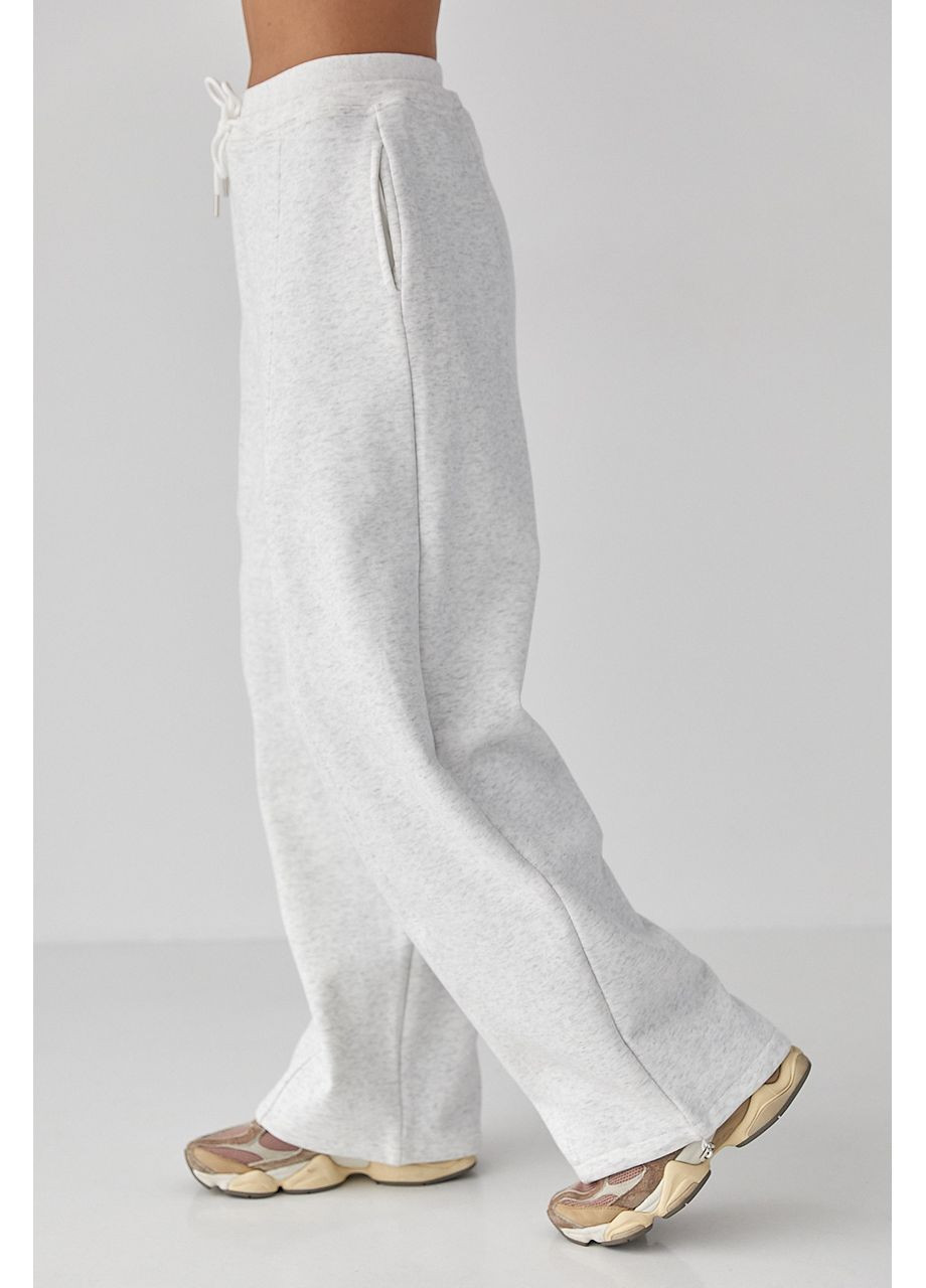 Спортивні штани палаццо з накладною кишенею Lurex (370395930)