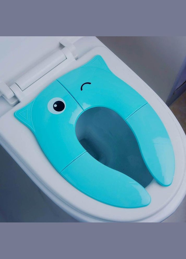 Детская складная дорожная накладка на унитаз Сиденья для унитаза детское 36*26 см от 18 мес LELUNO (302496555)