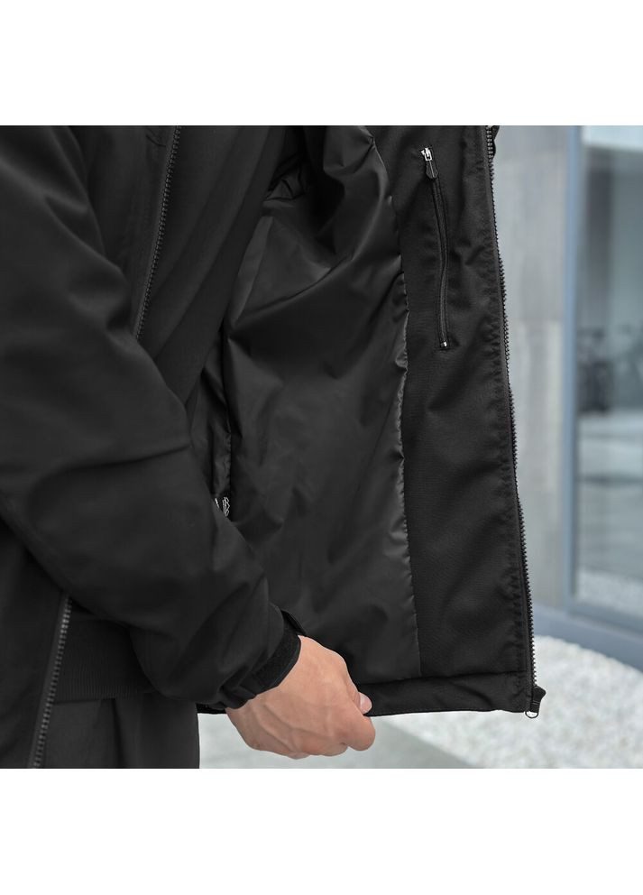 Черная демисезонная куртка shum черный Pobedov