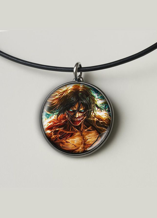 Підвіска (кулон) Аніме Атака Титанів #09 (круглий) No Brand (328050851)