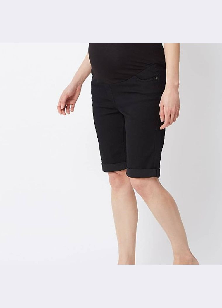 Черные джинсовые шорты для беременных, UK10 George (293246730)
