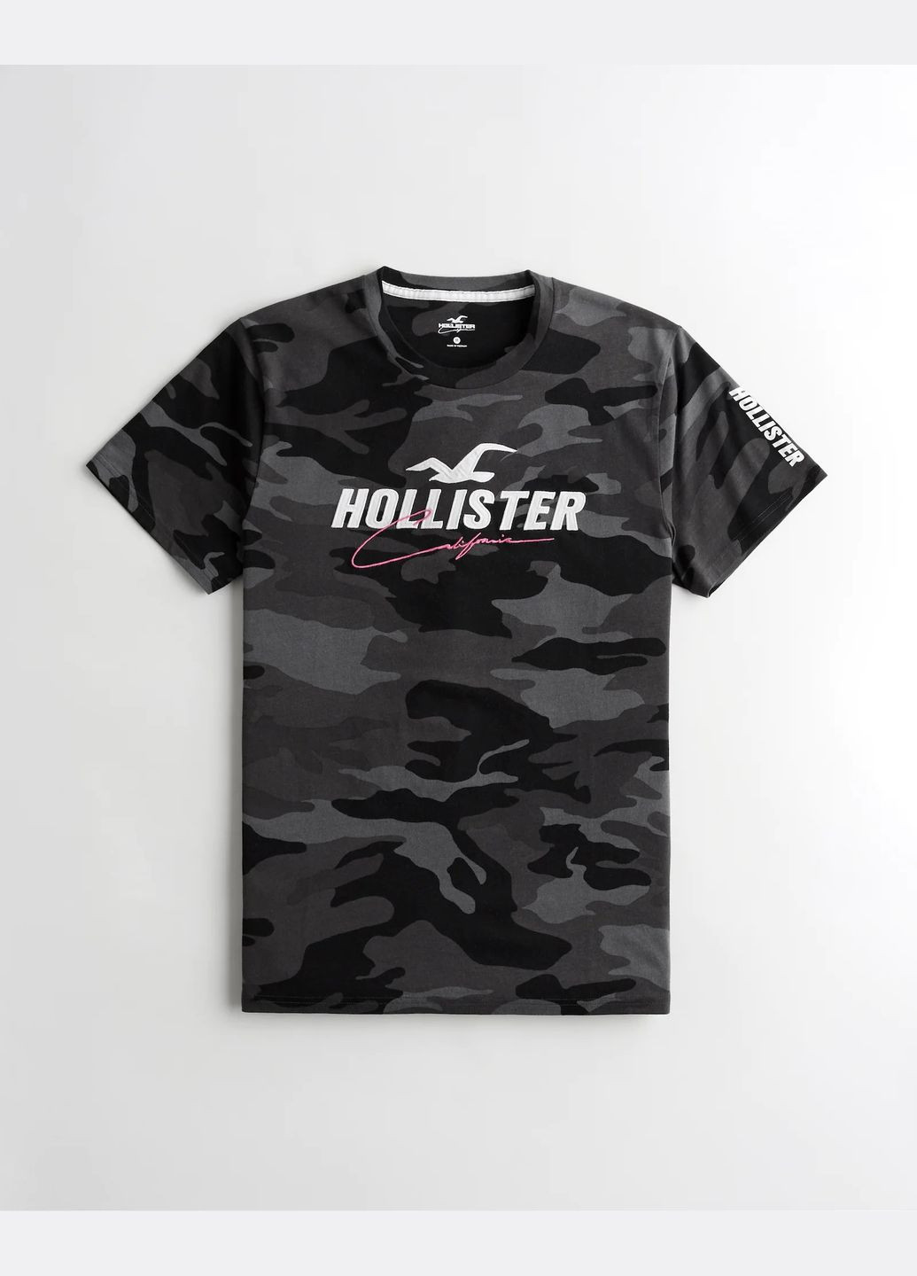 Чорна футболка hc9233m Hollister