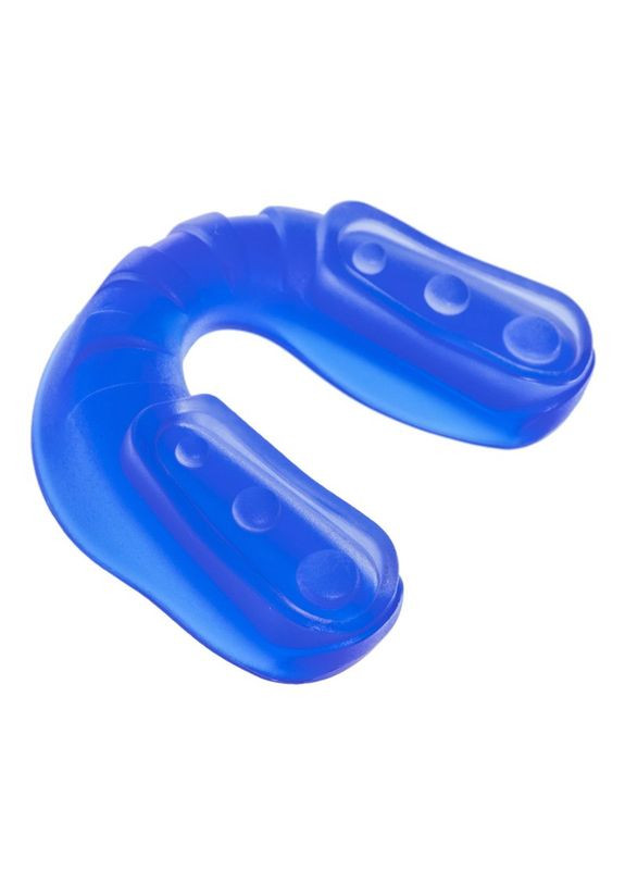 Капа боксерська одностороння (однощелепна) дитяча двокомпонентна у футлярі (термопластик, р-р S, прозоро-синій) Zelart (361437225)