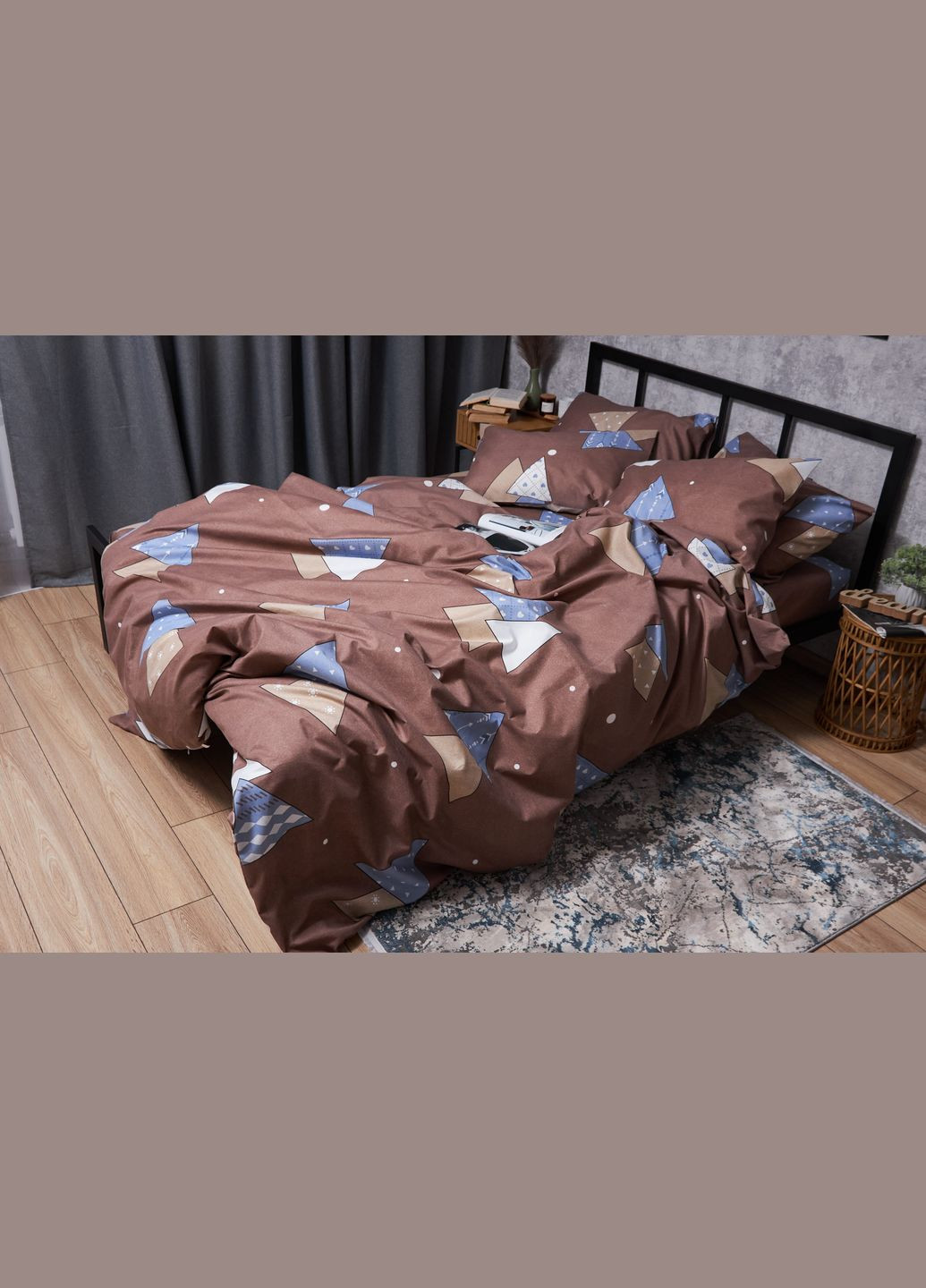 Комплект постельного белья Микросатин Premium «» двуспальный 175х210 наволочки 4х70х70 (MS-820005049) Moon&Star amber dream (293147963)