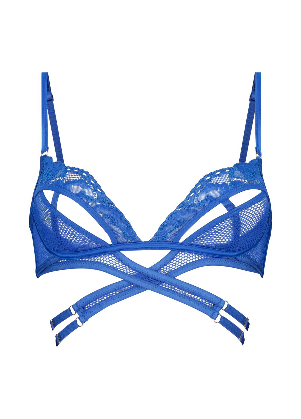 Синій мереживний бралетт Hunkemoller