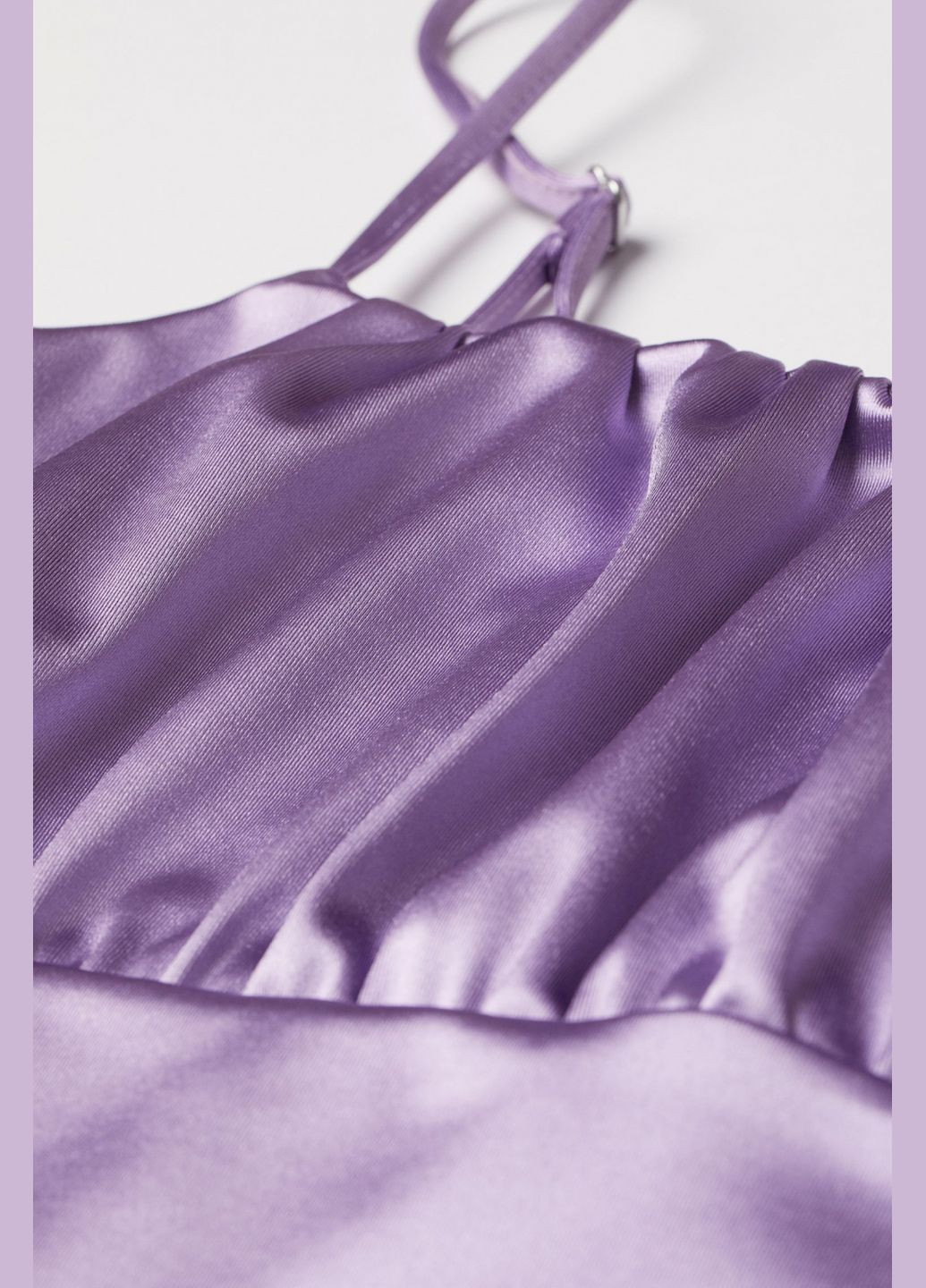 Топ з блискучого трикотажу для жінки 0926673-003 фіолетовий H&M (272101389)