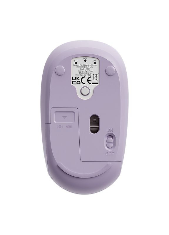 Манипулятор мышь беспроводная F01B Tri-Mode Wireless Mouse Nebula Purple Baseus (370613462)