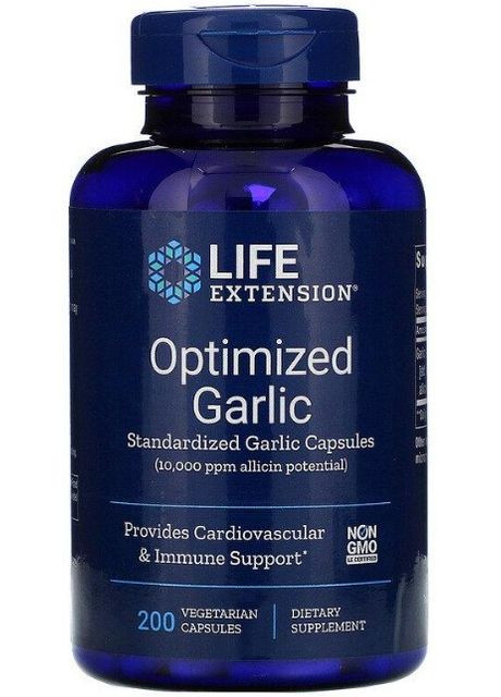 Часник Optimized Garlic 200 капсул Life Extension (357340341)