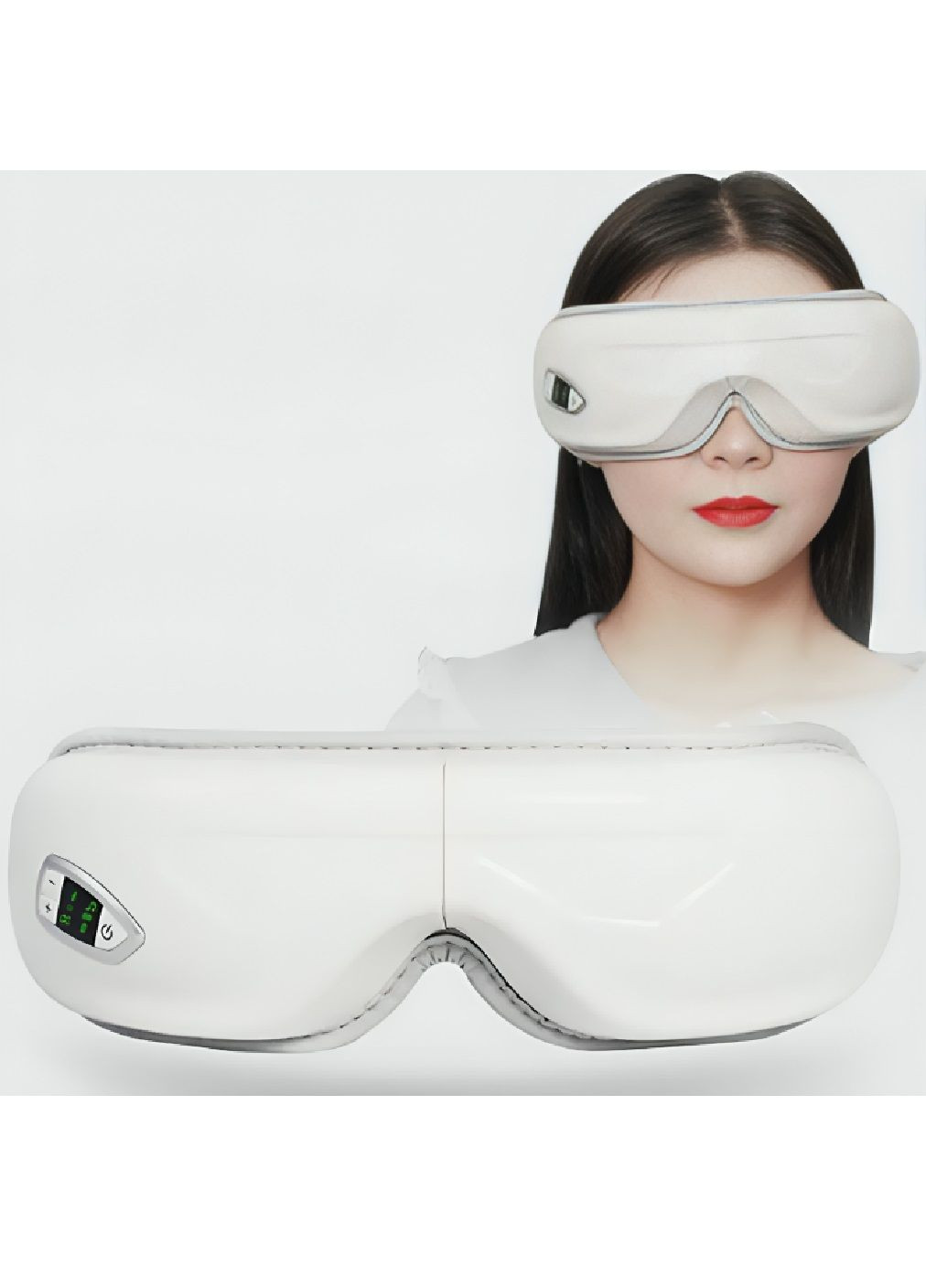 Акумуляторний масажер масажні окуляри з тепловим випромінюванням для зняття втоми 3 режими інтенсивності (480221-Prob) Unbranded (331960113)