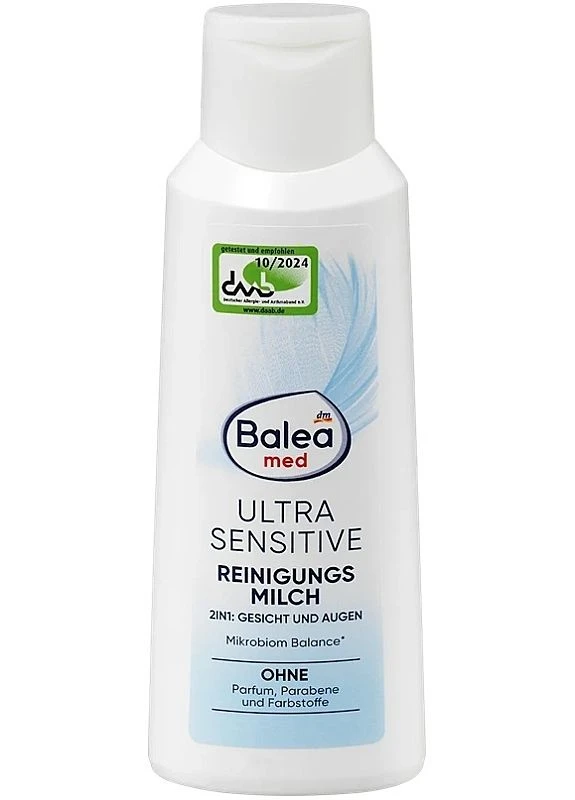 Ультрачутливе очищаюче молочко для шкіри обличчя Med Ultra Sensitive 200ml (2-1331902) Balea (380113039)