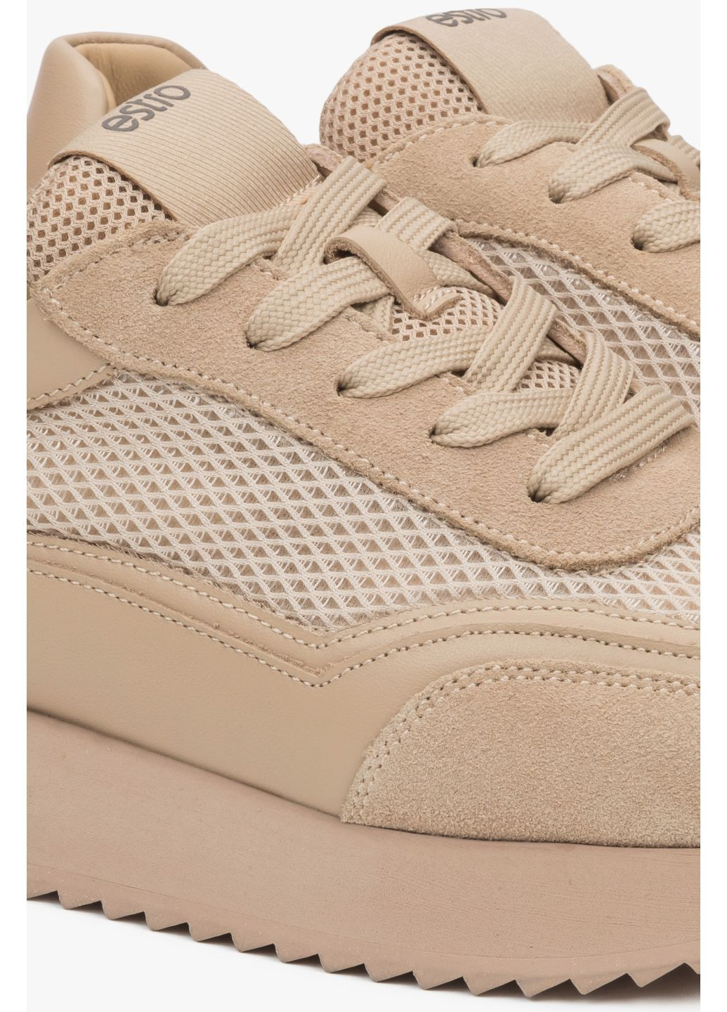 Кроссовки, цвет бежевый Estro бежевые лето (367185820)