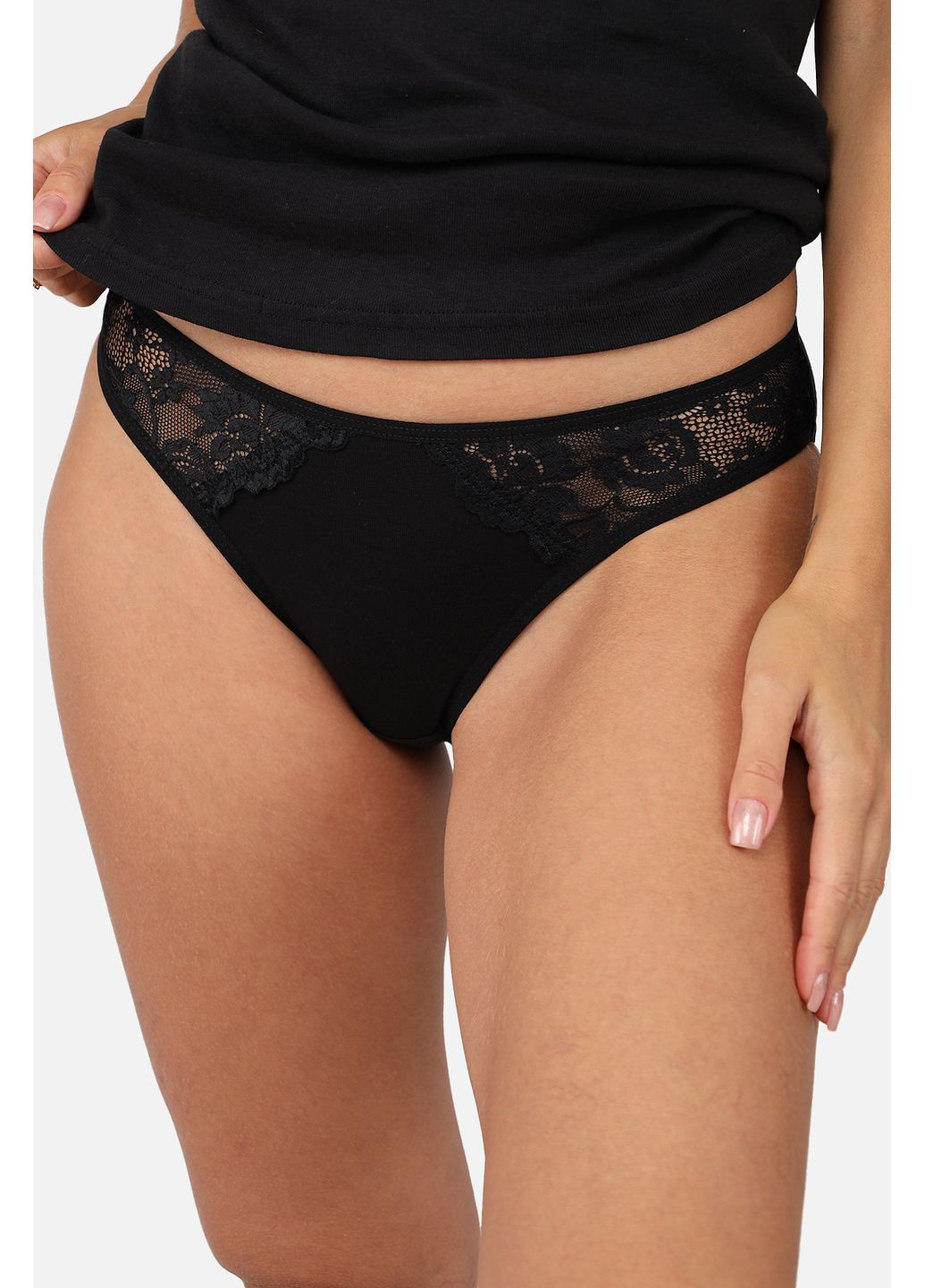 Трусы слипы женские цвет черный CB-00244927 Donella (357014816)