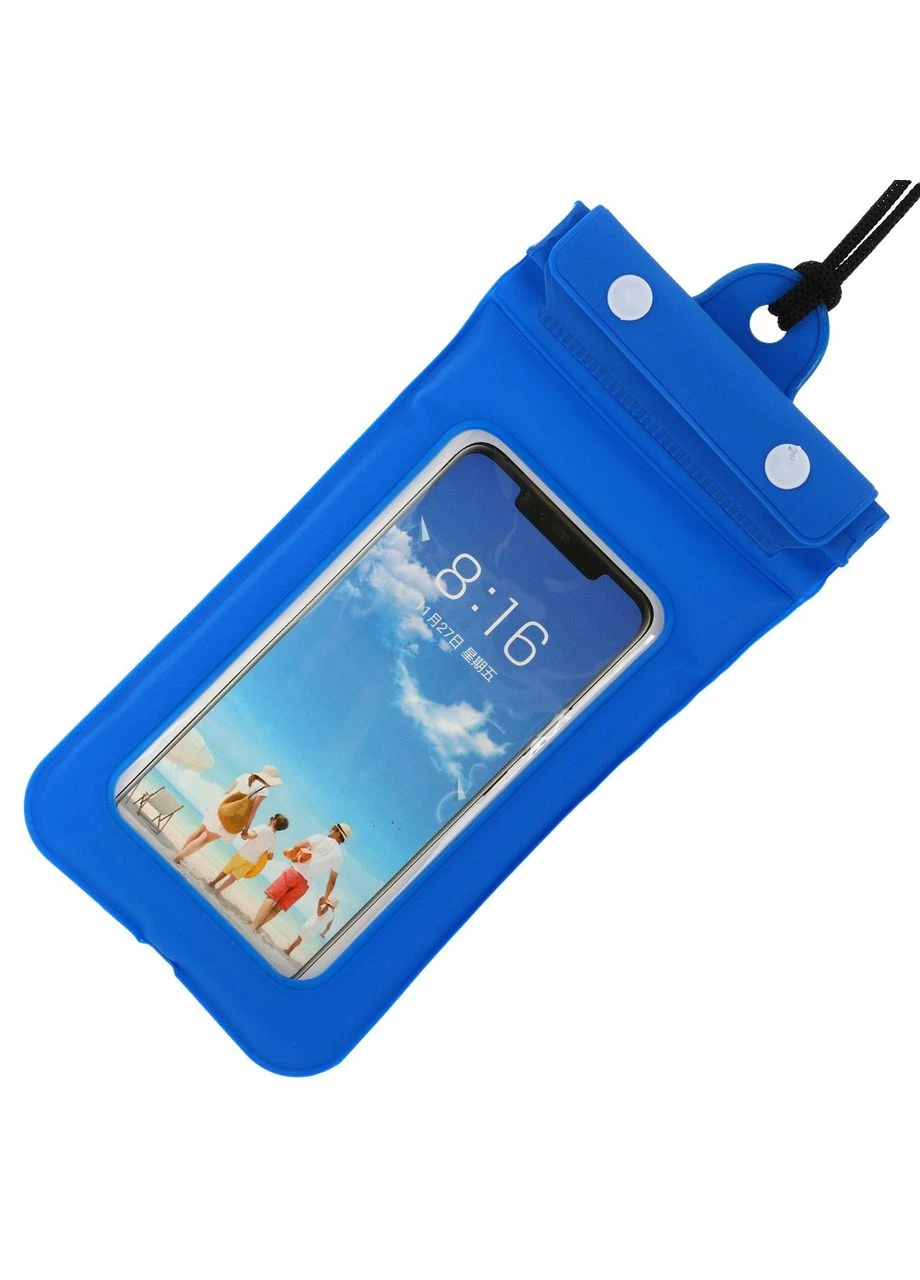 Чехол-кошелек на шею водонепроницаемый F3828 (PVC, на шею, внутренние размеры-17x9см, синий) SP-Sport (369925185)